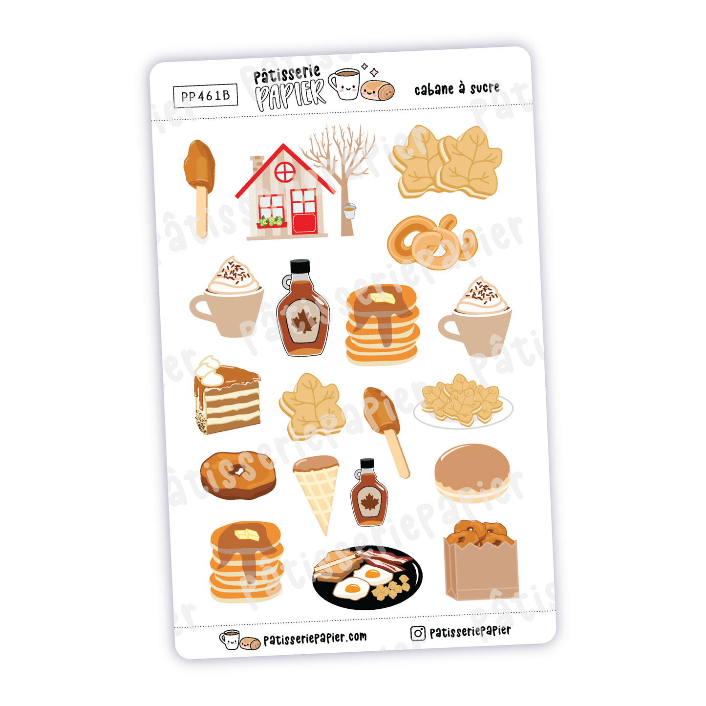 Cabane à Sucre (Sugar Shack) Stickers (sheet B)