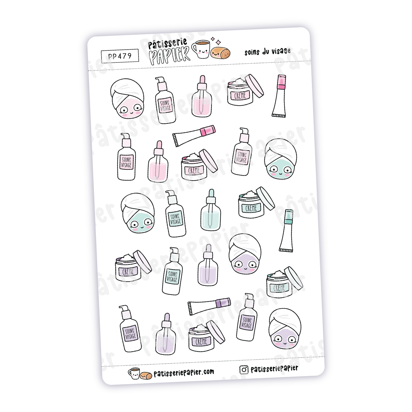 Soins du Visage Stickers