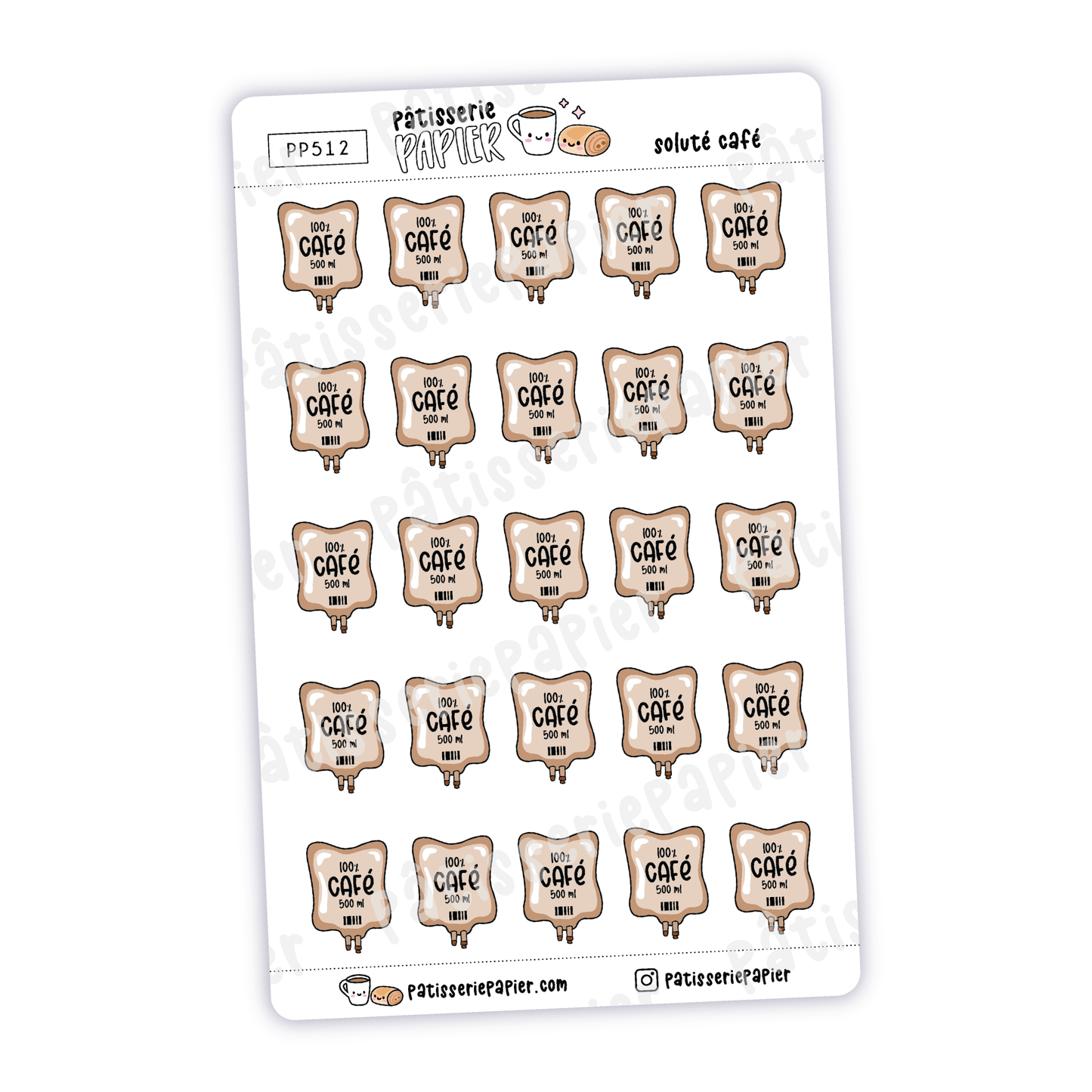 Coffee intravenous drip Stickers