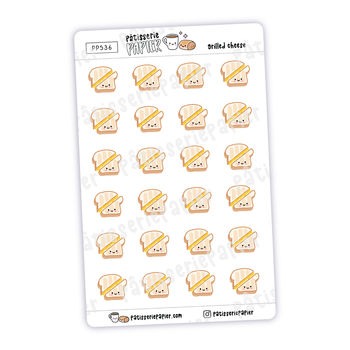 Autocollants Grilled Cheese kawaii