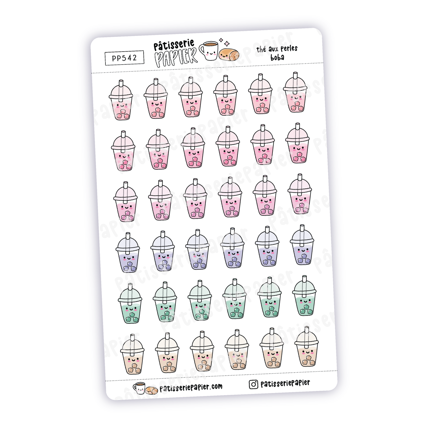 Boba Tea Stickers