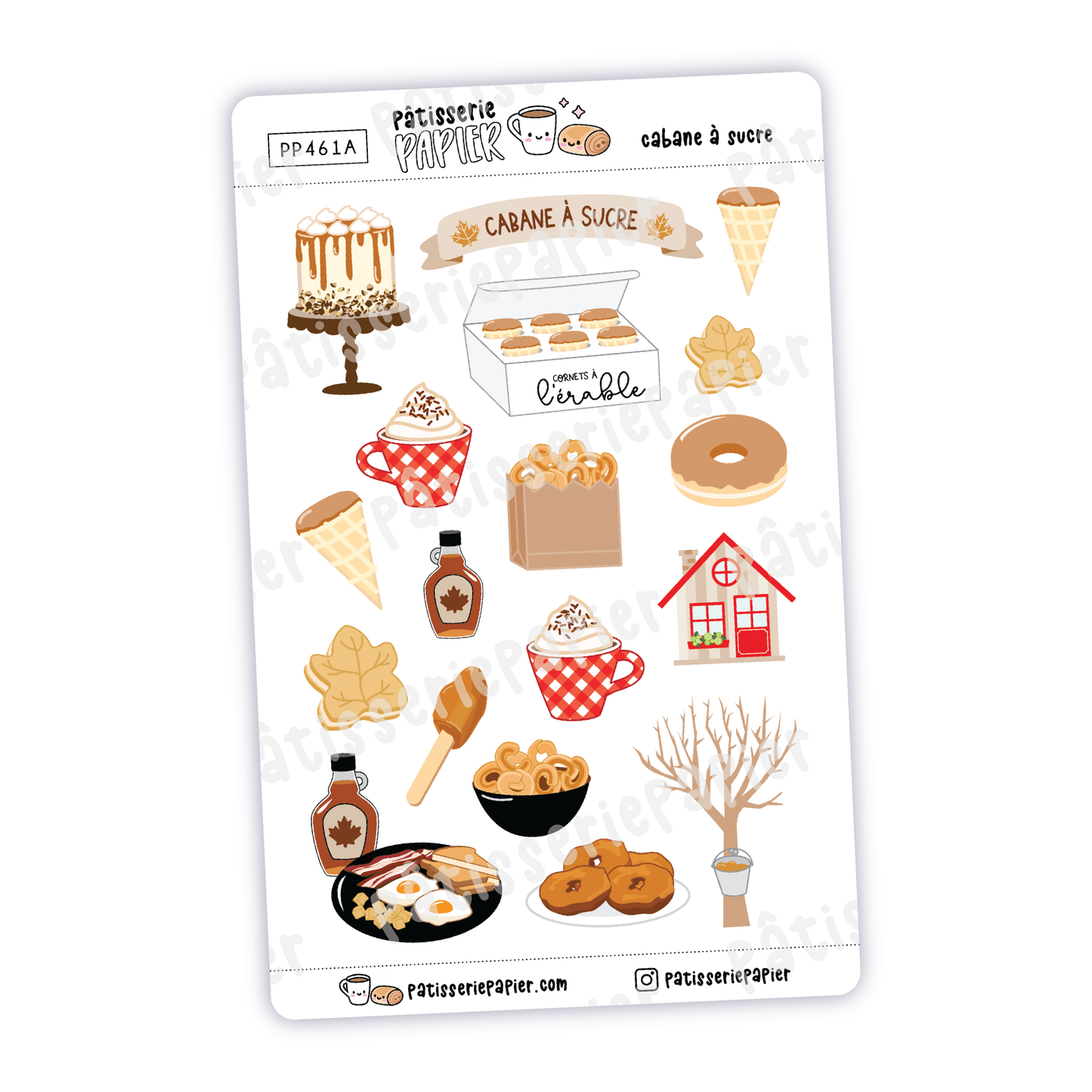 Cabane à Sucre (Sugar Shack) Stickers (sheet A)