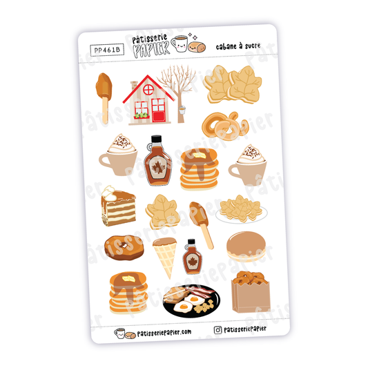 Cabane à Sucre (Sugar Shack) Stickers (sheet B)