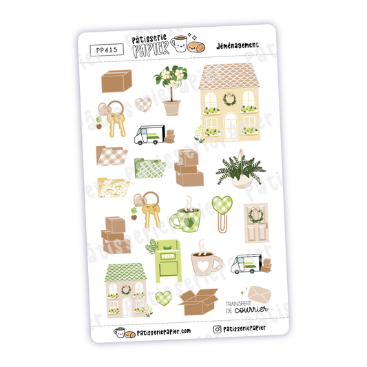 Moving Day New house New Appartment Stickers