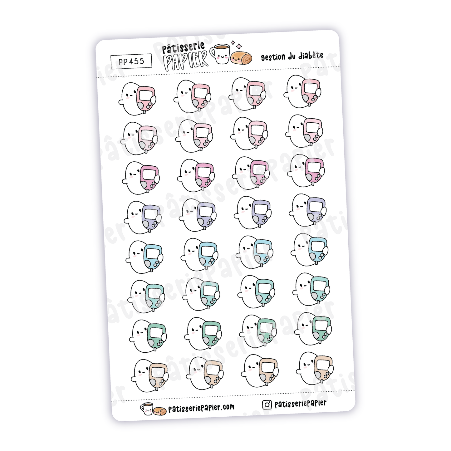 Autocollants Gestion du Diabète