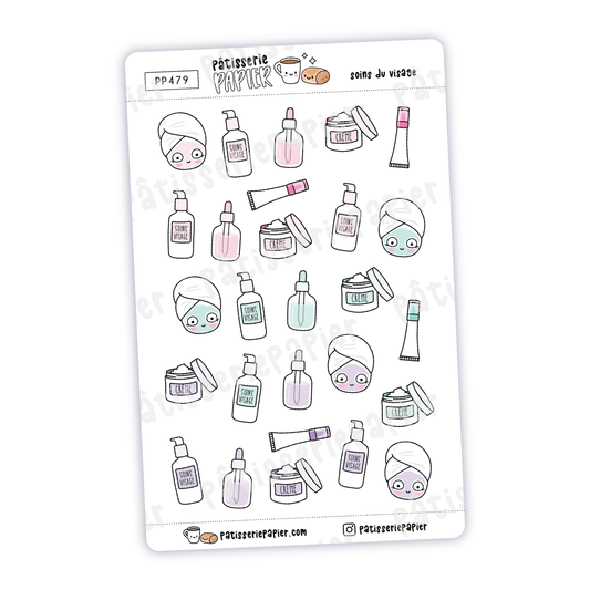 Soins du Visage Stickers