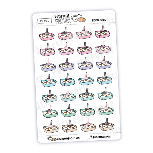 Cat litter Stickers