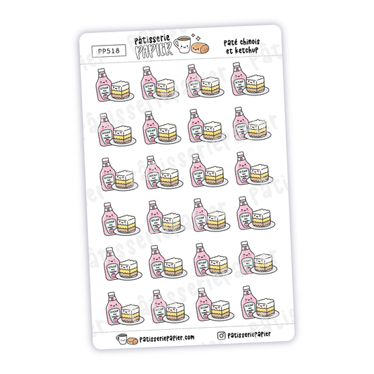 Shepherd's Pie with Ketchup Stickers